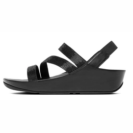 Sandaal FitFlop Crystall™ Z-Strap Sandal Black