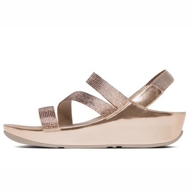 Sandaal FitFlop Crystall™ Z-Strap Sandal Rose Gold