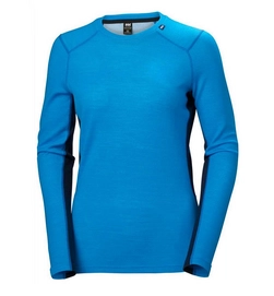 Ondershirt Helly Hansen Women Lifa Merino Midweight Crew Bluebird