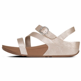 Sandaal FitFlop The Skinny™ Z-Cross Sandals Leather Silver Snake