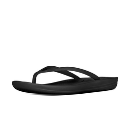 Zehentrenner FitFlop IQushion Ergonomic Flipflop All Black