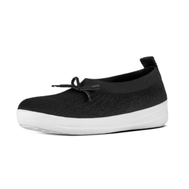 FitFlop Uberknit Slip-On With Bow Black-Taille 37