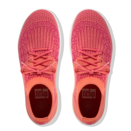 Sneaker FitFlop F-Sporty™ Uberknit Sunshine Coral/Fuchsia