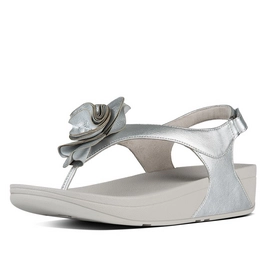 Sandale FitFlop Florrie PU Synthetic Silver