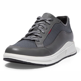 FitFlop Men Frey Sneaker Textile Synthetic Pewter Grey