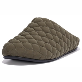 FitFlop Shove Slipper Cosy Material Military Olive Herren-Schuhgröße 43