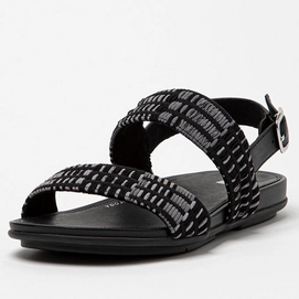 FitFlop Women Gracie Sandal Art Denim All Black