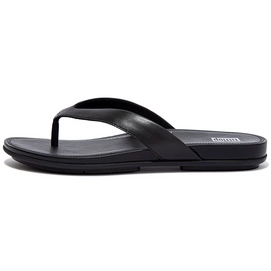 Flip Flops FitFlop Women Gracie Flip Flop Leather All Black-Shoe size 37