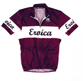 Fietsshirt Santini Eroica Jersey Vino Print