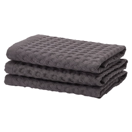 Serviettes Invités Aquanova Erin Dark Grey (Lot de 6)