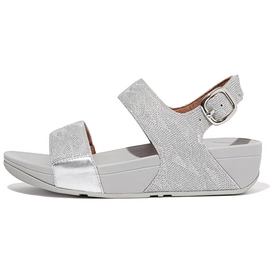Sandale FitFlop Lulu Sandal Geo Glitz Silver Damen-Schuhgröße 36