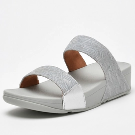 FitFlop Lulu Slide Geo Glitz Silver Damen-Schuhgröße 40
