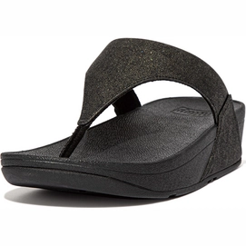 Tongs FitFlop Women Lulu Toe Post Sparkle All Black-Taille 36
