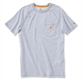 Shirt Carhartt Men Force Cotton T-Shirt S/S Heather Grey