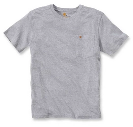 T-Shirt Carhartt Men Maddock Pocket Short Sleeve Heather Grey