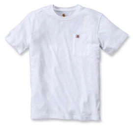 T-Shirt Carhartt Men Maddock Pocket Short Sleeve White