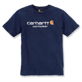 T-Shirt Carhartt Men Core Logo Workwear T-Shirt S/S Navy