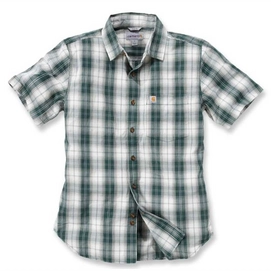 Blouse Carhartt Men Slim Fit Plaid Shirt S/S Hunter Green-XL