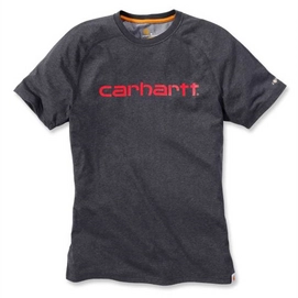 Shirt Carhartt Men Force Delmont Graphic T-Shirt S/S Carbon Heather