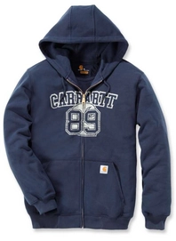 Vest Carhartt Men Graphic 89 Zip Hooded Sweatshirt New Navy