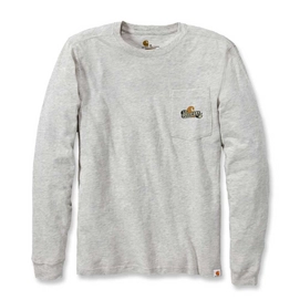 Trui Carhartt Men Woodsman Graphic T-Shirt L/S Oatmeal Heather