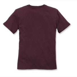 T-Shirt Carhartt Women Workwear Pocket S/S T-Shirt Deep Wine-XS