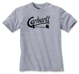 T-Shirt Carhartt Men Made By Hand Graphic T-Shirt S/S Heather Grey