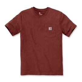T-Shirt Carhartt Men Workwear Pocket S/S Dark Red Heather