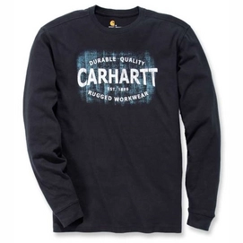 T-Shirt Carhartt Men Graphic Rugged Workw. T-Shirt L/S Black