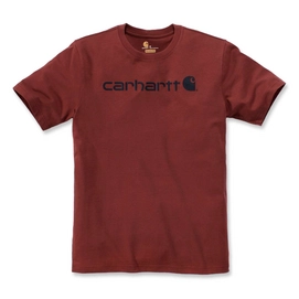 T-Shirt Carhartt Men Core Logo S/S Dark Red Heather-XS