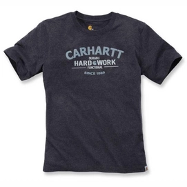 T-Shirt Carhartt Men Graphic Hard Work T-Shirt S/S Carbon Heather