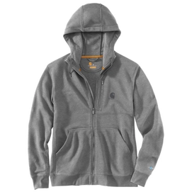 Vest Carhartt Men Delmont Zip Hooded Sweatshirt Asphalt Heather