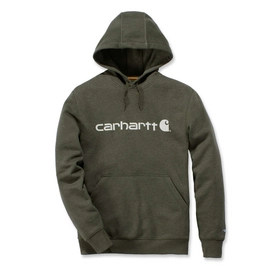 Trui Carhartt Men Delmont Graphic Hooded Sweatshirt Moss Heather-S