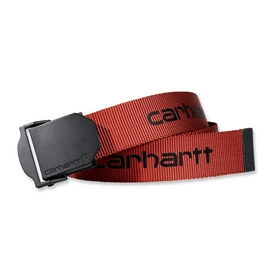 Riem Carhartt Men Webbing Belt Leather Iron Ore