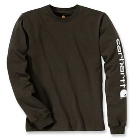 Shirt Carhartt Men Sleeve Logo L/S Peat-S