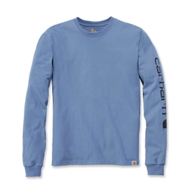 Shirt Carhartt Men Leeve Logo L/S French Blue