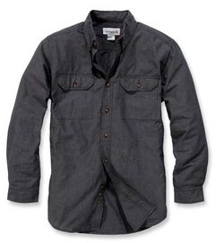 Blouse Carhartt Men L/S Fort Solid Shirt Black Chambray