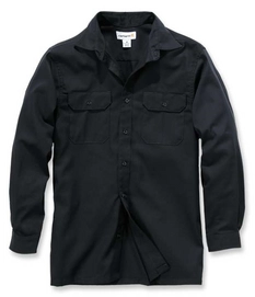 Blouse Carhartt Men Twill Work Shirt L/S Black