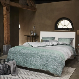 Housse de Coton Esprit Evan Vert Satin de Coton