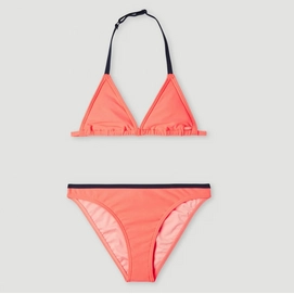 Bikini O'Neill  Essential Triangle Neon Coral Girls-Größe 116