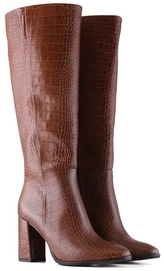Dameslaars Jilsen Eva Croco Chestnut Kuitmaat 40