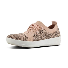 FitFlop F Sporty™ Uberknit Metallic Weave Black Metallic Nude Damen