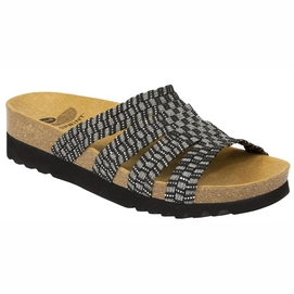 Slipper Scholl Saiki Elastic Black Pewter Damen