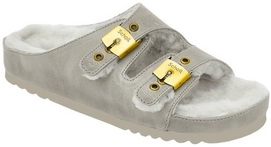 Medische Klomp Scholl Women Kim Leather Ivory