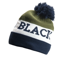 Bonnet Black Diamond Tom Pom Beanie Captain-White-Burnt Olive