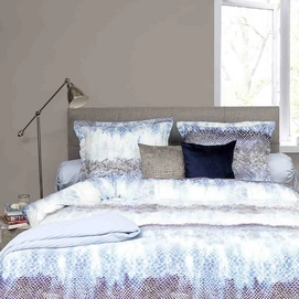 Bettwäsche Heckett & Lane Refined Fedde Blue Mako-Satin