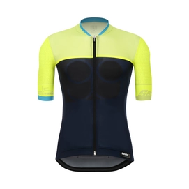 Fietsshirt Santini Men Sleek 99 Short Sleeve Yellow