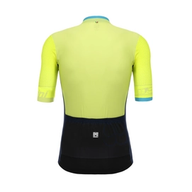 Fietsshirt Santini Men Sleek 99 Short Sleeve Yellow