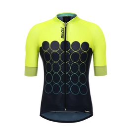 Fietsshirt Santini Men Airform 30 Short Sleeve Yellow