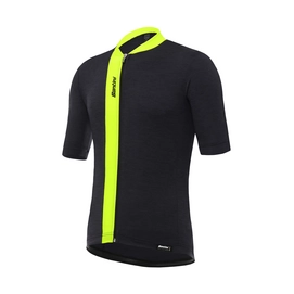 Fietsshirt Santini Men Origine Short Sleeve Flashy Yellow